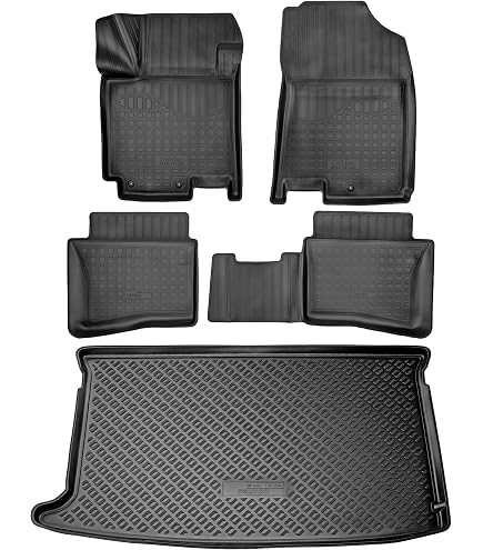 Tapis De Sol Sur Mesure Pour Hyundai I20 (2014-2018) - Antidérapant, Talonnette Renforcée - MTC Automotive
