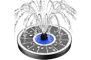 SZMP 3.5W Fuente Solar para Estanque,2024 Nuevo Bomba de Agua Solar,Solar Fuente con 8 boquillas y 4 fijadores,para Estanque de Jardín Fuente,Baño para Pájaros,Piscina,Circulación de Agua