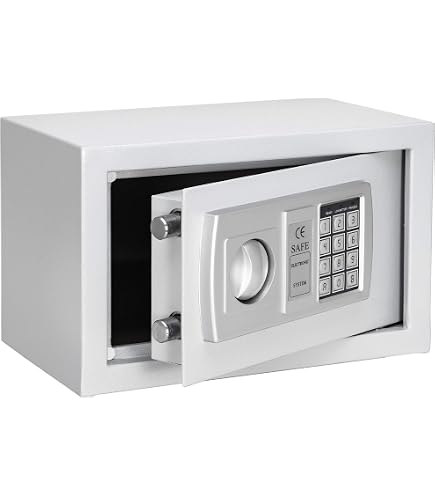 Coffre-fort Arregui Magna 590010 - Double Sécurité Code Et Clé - 20x31x20cm 8L - Fixation Murale Incluse