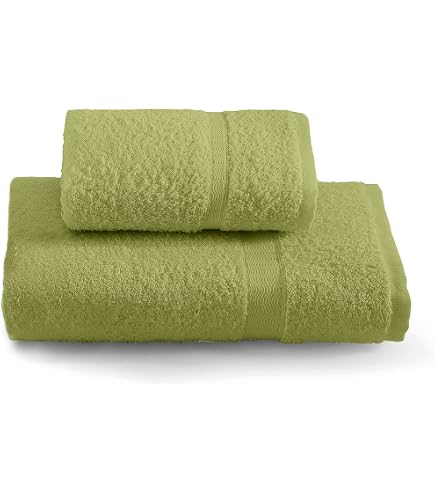 Gabel Set 1+1 Asciugamani Ospite Tintunita & Company – Colore Verde Aloe, Ipoallergenici