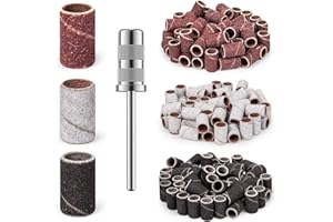 ENGERWALL Bande Abrasive 210 Pz, Set di Sabbia a Grana Fine 80#120#180#, per Punte per Unghie per Unghie Acriliche, Manicure e Strumenti per Pedicure