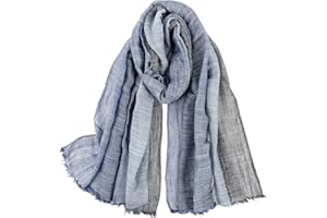 GOGOU Mens Scarf Soft Fashion Scarf for Men Cotton Linen Large Scarves Warm Shawl Scarf Gifts for Men