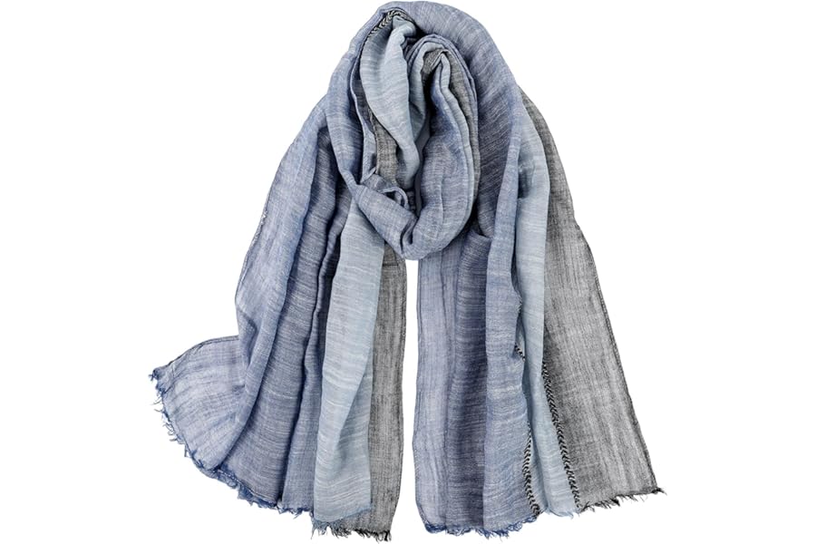 Mens Scarf Soft Fashion Scarf for Men Cotton Linen Large Scarves Warm Shawl Scarf Gifts for Men