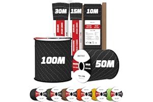 Brotree Reflectante 4mm Paracord 550 7 Hebras Cuerda de Nylon 30M Tipo III Cuerda de Paracaídas - 250kg Carga de Rotura (Reflectante Negro)