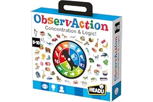 Headu - Observaction | Juegos De Mesa Niños 5 Años O Más | Juegos Educativos Niños 5 Años 216 Piezas | Regalo para Niño para 1 Jugador | Juegos De Mesa