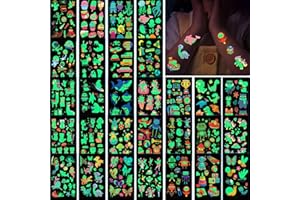 BOYATONG Tatuaż dla dzieci, dla dziewczynki, 30 arkuszy, tatuaż dla dzieci, fosforyzujący tatuaż, brokatowy tatuaż, zabawka Pinata, gry dla dzieci, prezent urodzinowy dla dzieci