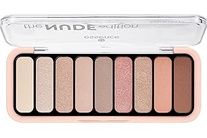 essence the NUDE edition palette ombretti occhi, lunga durata, naturale, brillante, colore intenso (10g)