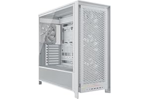 CORSAIR Frame 5000D RS Caja Modular Mid-Tower de Gran Flujo de Aire para PC – 4X Ventiladores RS Preinstalados, Sistema de Montaje de Ventiladores InfiniRail – Blanc