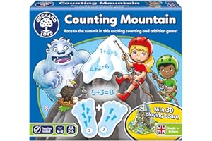 Orchard Toys Counting Mountain Game, Educational Maths Game, Develops Counting and Addition from 1-10, Perfect for Kids Age 4-8, Educational Game Toy