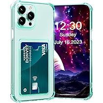 ÁRBOLORO IPhone 13 Hülle Mit Kartenfach – Transparent, Stoßfest, Ultra Dünn