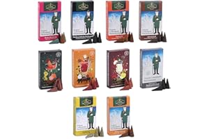 ORIGINAL CROTTENDORFER RÄUCHERKERZEN Crottendorfer Räucherkerzen 10er Pack (10 x 24 Stück) – Waldhonig, Zimtapfel, Winter Orange, Glühwein, Apfelpunsch, Orange Sprizz & mehr – Höhe 2,7cm, Ø 1,2cm – 15 Min. Brenndauer pro Räucherkegel