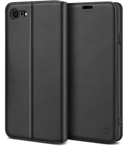 Étui Rabat Flip Marron Pour IPhone 6 Et 6S - Cuir Synthétique, Clip, Protection Complète - Marque Muzzano