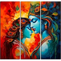 JB Creations Radha Krishna Painting Wall Decorative Painting For ...
