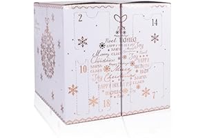 Accentra - Calendario de Adviento de belleza 24 productos de maquillaje y cosmética - Calendario de Adviento de Navidad para mujer Lápiz labial, pestañas, esmalte de uñas, sombra de ojos y mucho más