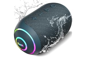 RIENOK Bluetooth Speaker Wireless Portable Waterproof Speaker with 10-Hour Playtime IPX7 Bluetooth 5.3 TF Card Loud Mini Speakers for Home Garden Party Camping Travel