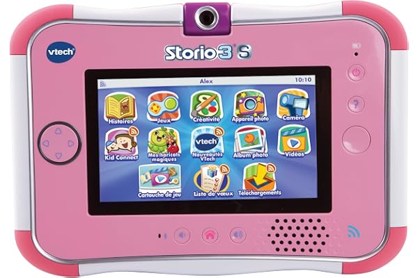 VTech - 158855 - Ordinateur pour Enfant - Console Storio 3s - Rose - sans Power Pack
