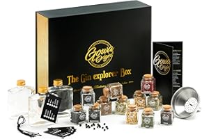 GOWA ORIGIN® Premium Gin Baukasten - Das Original! Made in Austria + gratis Gin Bibel [E-Book] | Das edelste Set zum Gin selber Machen, bis zu 5L Craft-Gin! Geschenk für Männer - #1 Gin geschenkset