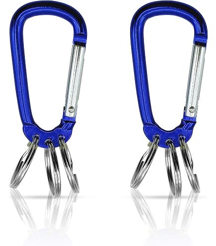 Set Di 18 Moschettoni Portachiavi Colorati - In Alluminio Leggero, Chiusura A Vite, Per Campeggio, Zaini, Viaggi E Sport Outdoor