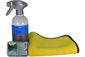 ‎LIQUID ELEMENTS / KOCH CHEMIE / ADVANTUSE Lackreinigungs-Set - Liquid Elements Reinigungsknete 100g + Koch Chemie Clay Spray 500ml + ADVANTUSE Mikrofasertuch 1 STK.