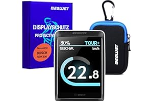 WEGLUST Étui de protection pour Bosch Kiox 500 avec sac en néoprène | Film de protection d'écran pour vélo électrique | Transparent | Protection contre les chocs et les rayures | Accessoires de vélo