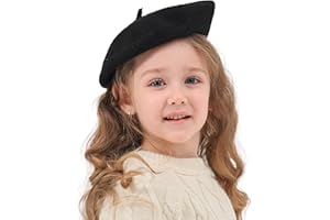 ZLYC Lana Bambini Beret Hat Ragazze Tinta unita Artista Francese Beret Cap