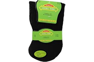 TeddyT's Women's Extra Wide Comfort Fit Diabetic Travel Socks (3 Pair Pack)
