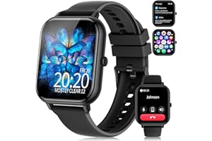 FFFITNES Smartwatch Donna Uomo,1.83" Orologio Smartwatch con Effettua/Risposta Chiamate， Sonno/SpO2/Cardiofrequenzimetro/Contapassi, 110+ Modalità Sportive, IP68 Impermeabile Fitness Tracker per iPhone&Android