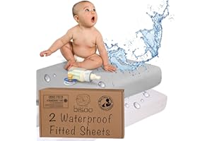 Bisoo Drap Housse Cododo 50x90 Impermeable - Drap Housse Berceau Alese Protege Matelas Bebe Compatible Kinderkraft Fabimax Neste Waldin - 100% Jersey Oeko-Tex - Lot de 2, Blanc et Gris 50 x 90