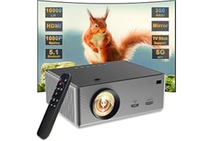 Ciesz się rozrywką w dowolnym miejscu dzięki potężnemu przenośnemu mini projektorowi Full HD 1080p natywnemu Wifi Bluetooth - projektor wideo Wtonisy 300 Ansi Lumen