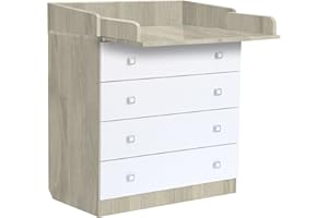 Polini kids PoCommode á Langer, Modèle Simple 1580 Couleur Blanc Elm, 1288.41