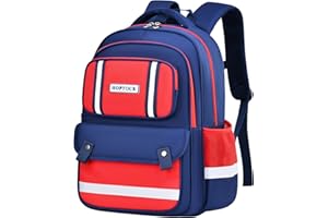 HOPYOCK-Torby Szkolne Dla ChłOpcóW DziewcząT Dzieci,Plecaki DziecięCe Unisex Z Wieloma Kieszeniami Z Nocnym Odbiciem,Plecaki Do SzkołY Podstawowej Z Powrotem Na KsiążKi