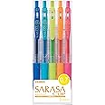 Zebra Sarasa Clip 0.7, 5 Color Set (JJB15-5CA)