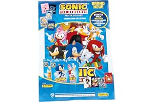 Panini Sonic The Hedgehog Classic Trading Cards Starter Pack, 005010SPAFGD, złoty/kremowy