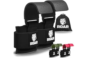 ‎ROAR Roar® Gewichtheben Haken, Zughilfen Krafttraining, Bodybuilding Straps, Zughilfen Bodybuilding, Kreuzheben Zughilfe, Easylift Gewichtheben Griff Schnallen, Riemchen Turnen