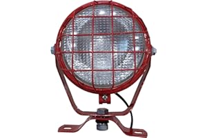 APSMOTIV Bajato Luz de trabajo de montaje de lámpara de arado de Tractor adecuada para tractores Tafe New Holland Massey Ferguson Captain Mini Ford Sonalika (Rojo)