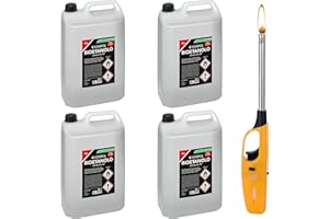 KEMIPOL 4X5LT BIOETANOLO COMBUSTIBILE Liquido Ecologico Naturale INODORE Camino + Accendino Omaggio