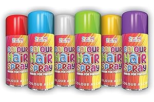 SPECIAL OCCASIONS Temporary Colour Hair Spray Wash Out Party Fancy Dress Up Hairspray 200ml Can - Silver