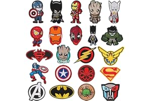 OOSHEON 22 Stück Patches zum Aufbügeln,Bügel Patches,Flicken zum Aufbügeln Kinder,Aufnäher Patches Erwachsene,Bügelaufkleber Kleidung,Bügelbilder für Textilien,Taschen Jeans T-Shirt Bügelflicken (Hero-22PCS)