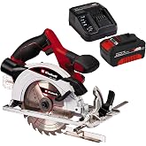 Einhell TE-CS 18/165/1 Li Solo, Cordless Circular Saw and Einhell 18V 4.0 Ah PXC Starter Kit (Startup Set)