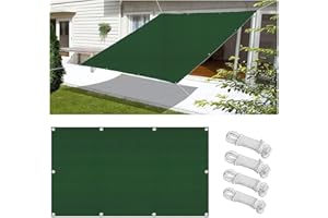 FLYSOUL Vela Ombreggiante Impermeabile 1.4x2M Tenda da Sole per Esterno Vele Ombreggianti Rettangolare Telo Parasole con Fune e Occhiellato Protezione UV Tenda a Vela per Giardino Balcone Terrazza