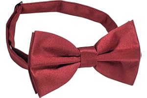 MAIANY Pajaritas Hombre, Pajarita Jóvenes de Color Solido Clásico Ajustable, Bow Tie Elegante con Gancho con Nudo, pajarita hombre originales Regalo de Hombre para Business Fiesta