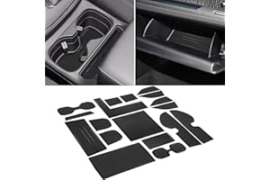 SENSHINE for Honda CR-V CRV Accessories 2023 2023+ Cup Holder Insert Center Console Liner Trim Door Packet Mats Non-Slip Anti Dust Premium Custom Interior 18PC Set (Black Trim)