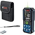 Bosch Professional Laser Measure GLM 50-23 G (green laser, tilt sensor, range: up to 50m, robust, IP65, ± 1.5 mm*, 2x AA batteries, hand strap, pouch) - Amazon Exclusive