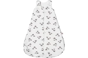 Ergobaby Gigoteuse Bebe 0-6 Mois Elephant, Grenouillere enfant, Sac de Couchage Bebe Fille Garçon, Coton TOG 0.5
