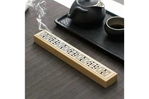 XFLYP Rectangular Ceramic Incense Burner With Exquisite Lid Porcelain Incense Stick Holder Stand Ash Catcher Tray Box With Fireproof Layer, Ornamental piece for Home, Office Décor