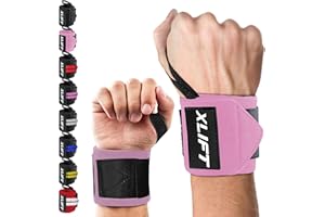 XLIFT 2 Muñequeras Gym - Muñequeras Crossfit - Accesorios Gym - Muñequera para Levantamiento de Pesas - Wrist Wraps - Muñequeras Deportivas para Hombres y Mujeres