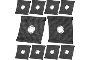 Homgaty 10 x kederögla för kederskena 5/6 mm – 7/8 mm, kederkrok, markiskrok, camping, kederlist, krok, kederskena, tillbehör för husbil, husvagn, förtält, campingtält