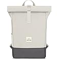 Johnny Urban Roll Top Backpack Women & Men Sand - Ryan - Rucksack for School, University, Work - Casual Daypack - Water-Repellant - Laptop Compartment 16 Inch