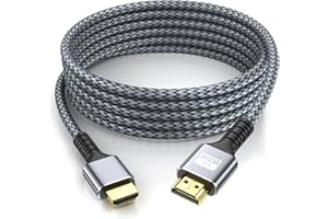 looyotul 4k Hdmi Kabel 10m Ultra High Speed HDMI 2.0 Kabel 4K@60HZ 3D ARC Gold Plated Connector Ethernet Audio Video Return HDMI Kabel für UHD TV Monitor Laptop Xbox PS4/PS5 ect.(Silber)