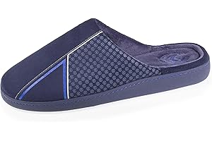 Isotoner Chaussons Mules homme velours